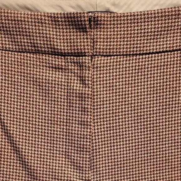 The Limited Women's Brown Pink Houndstooth pattern Wide Leg Trouser Plus 16 - Picture 6 of 7